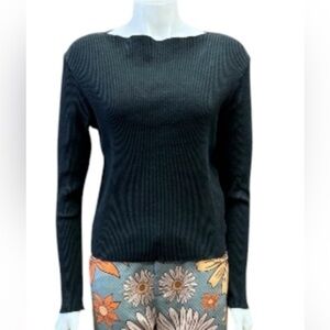 Afends Hemp Revolution EUC Long Sleeve Textured Black Size XL